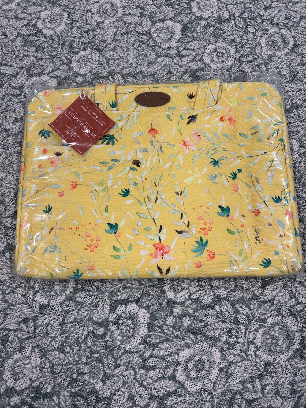 Maison d’Hermine Yellow Floral Tote Bag